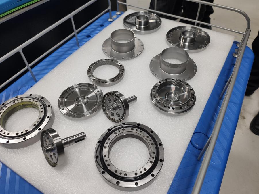 图2.高转矩密度谐波减速器样机零件