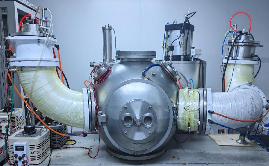 图1.磁过滤阴极真空弧沉积技术平台